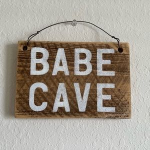 Dormify Wooden Babe Cave Sign